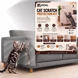 Cat Scratch Furniture Protector, 12 Clear Sheets with 52 Pins
