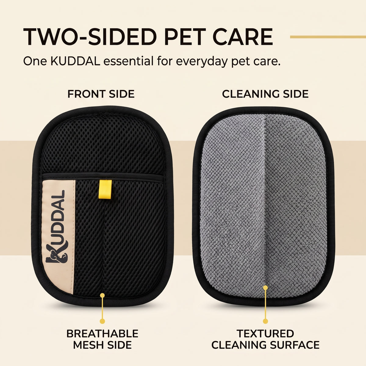 Pet Hair Remover Glove for Dogs & Cats, Reusable Fur Removal Mitt