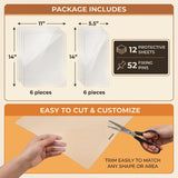 Cat Scratch Furniture Protector, 12 Clear Sheets with 52 Pins