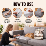 Cat Scratch Furniture Protector, 12 Clear Sheets with 52 Pins