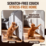 Cat Scratch Furniture Protector, 12 Clear Sheets with 52 Pins